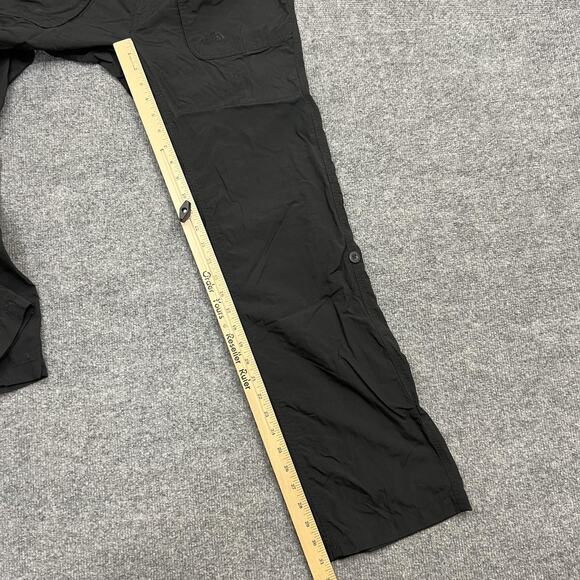 The North Face Pants Womens 8 Black Nylon Hiking Roll-Up Quick Dry Drawstring - Picture 10 of 13
